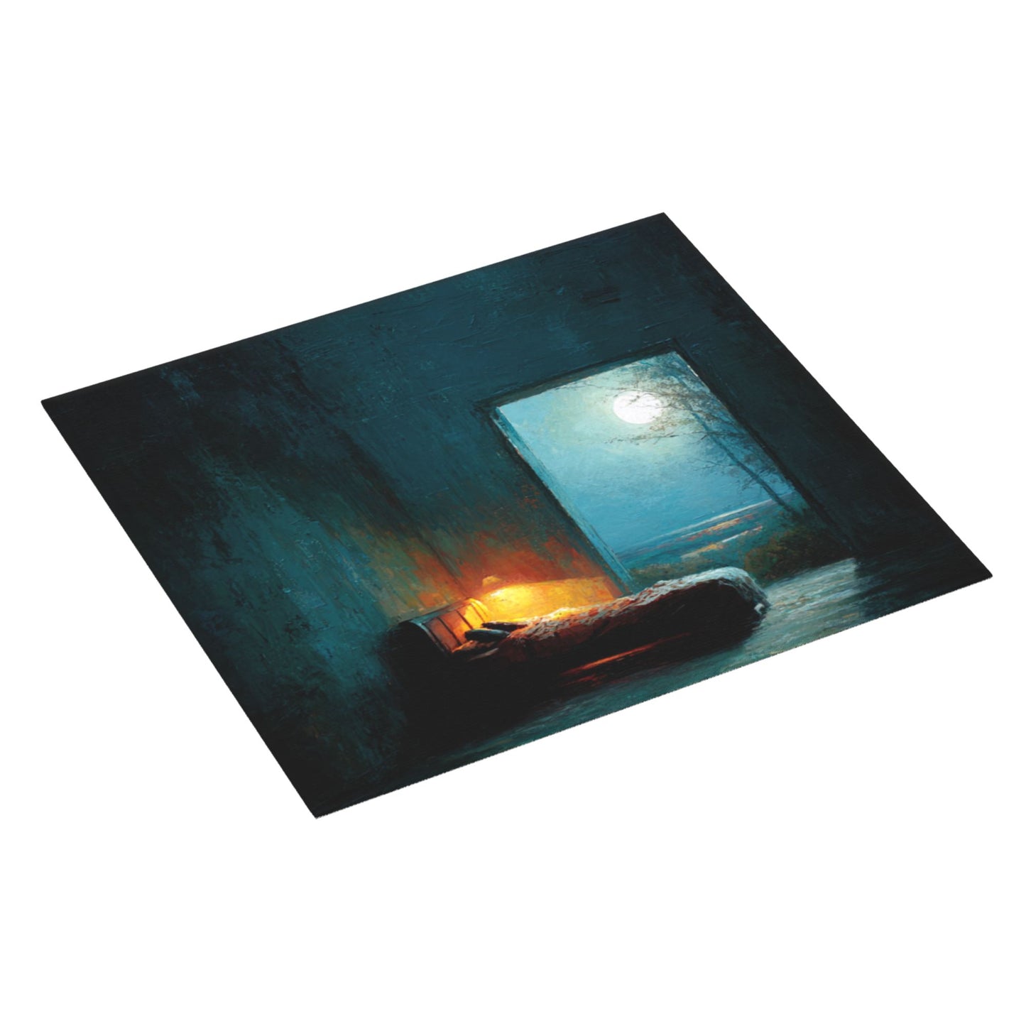 Moonlit Room Art Kitchen Drying Mat – 16×18in Absorbent & Non-Slip Counter Mat