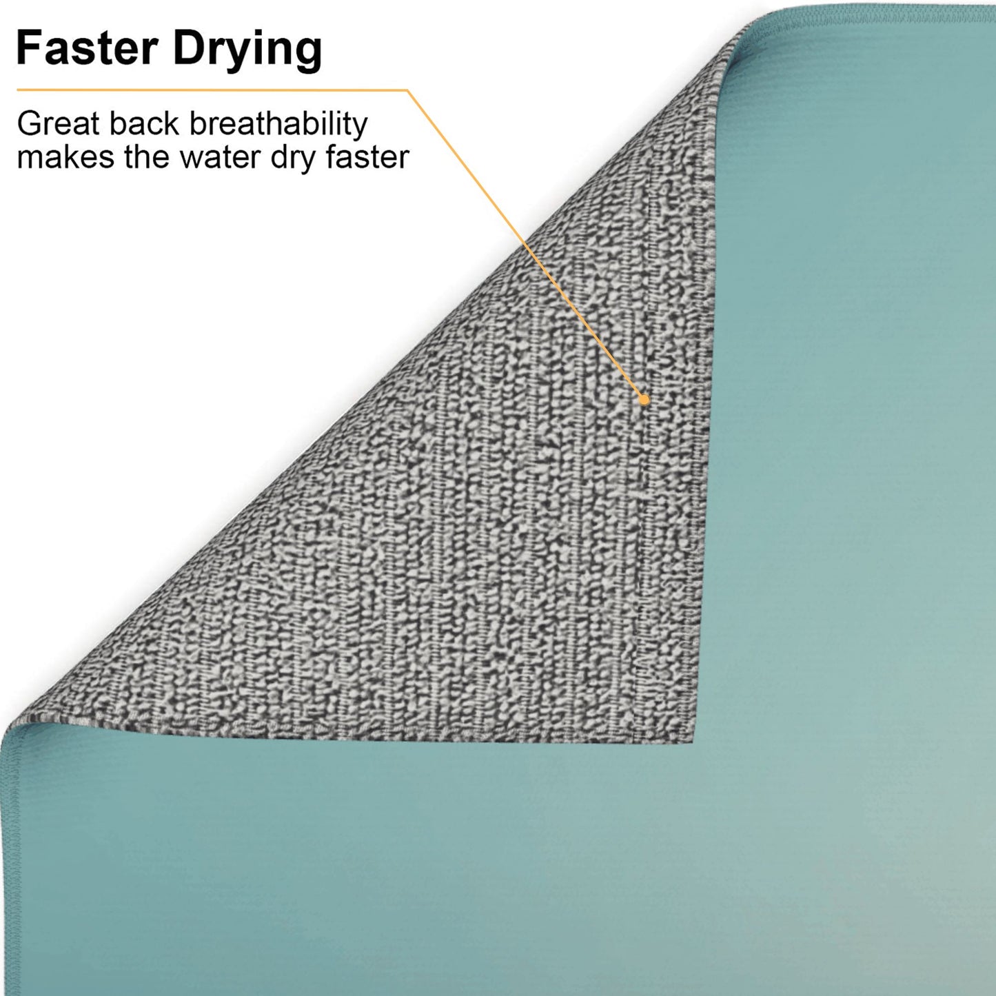 Seaside Twilight Car Kitchen Drying Mat – 18x16in Minimalist Water-Absorbent Non-Slip Counter Mat