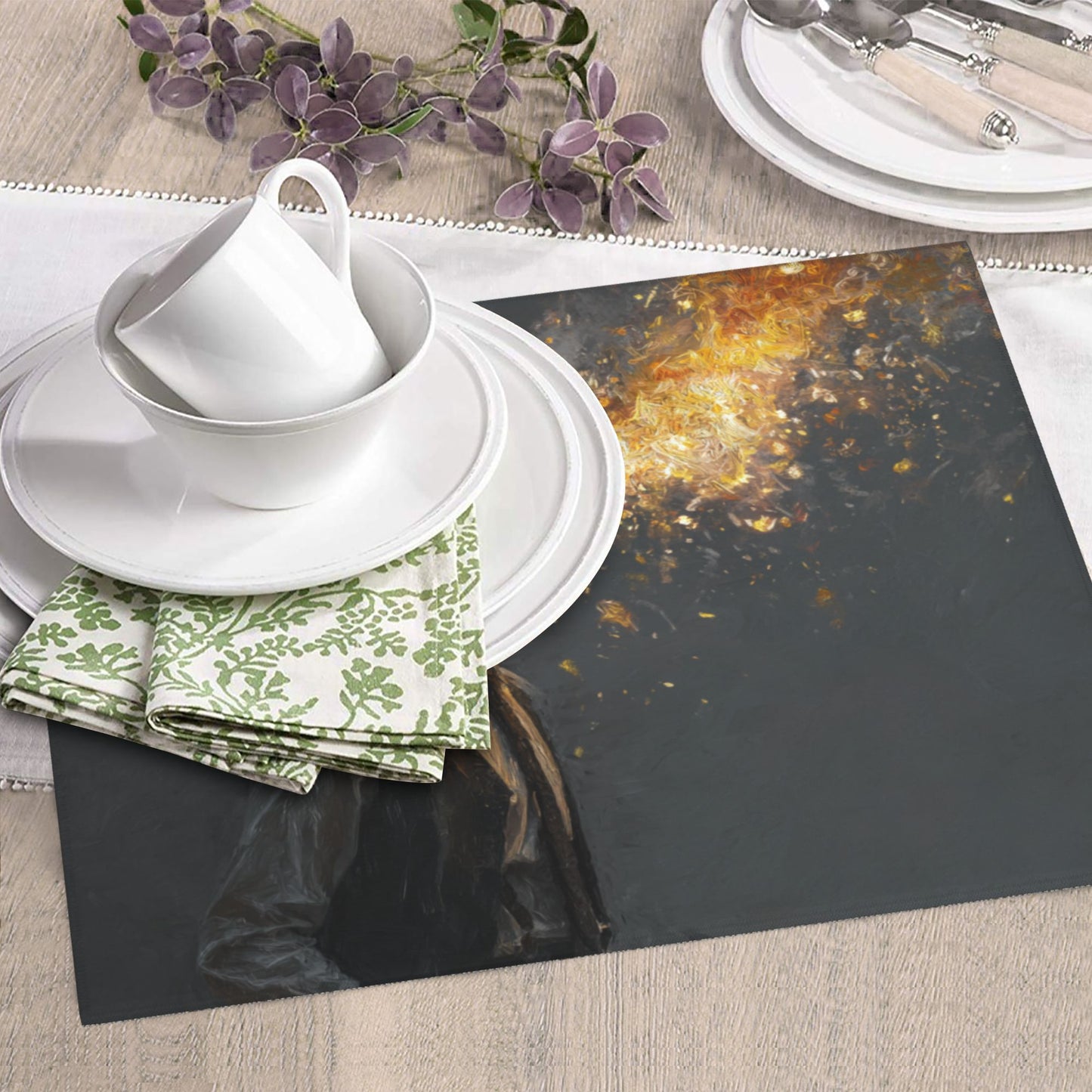 Art-Inspired Kitchen Counter Drying Mat – Absorbent & Anti-Slip, 16×18in