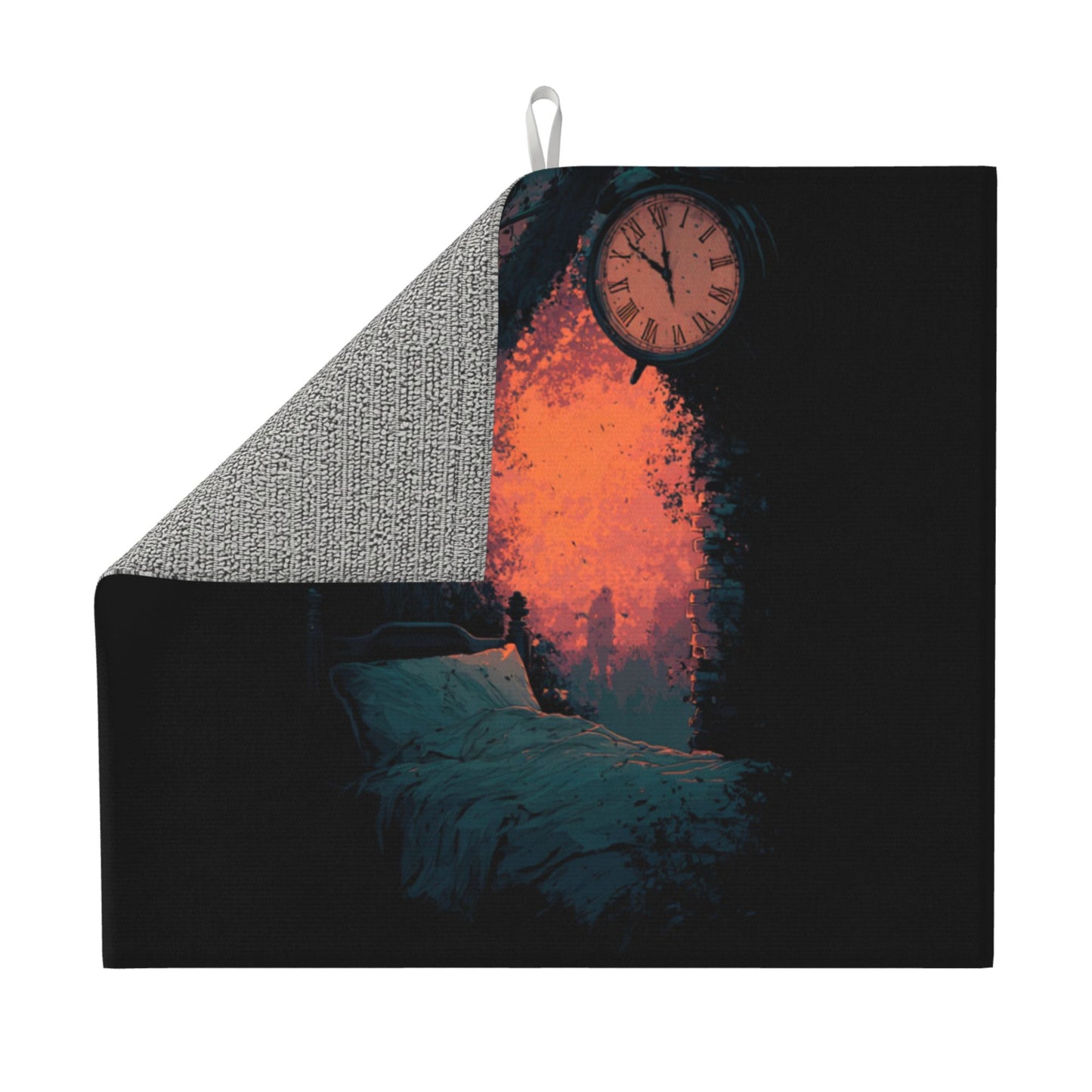 Dreamy Time Art Kitchen Drying Mat – 16x18in Absorbent Counter Pad with Non-Slip Backing