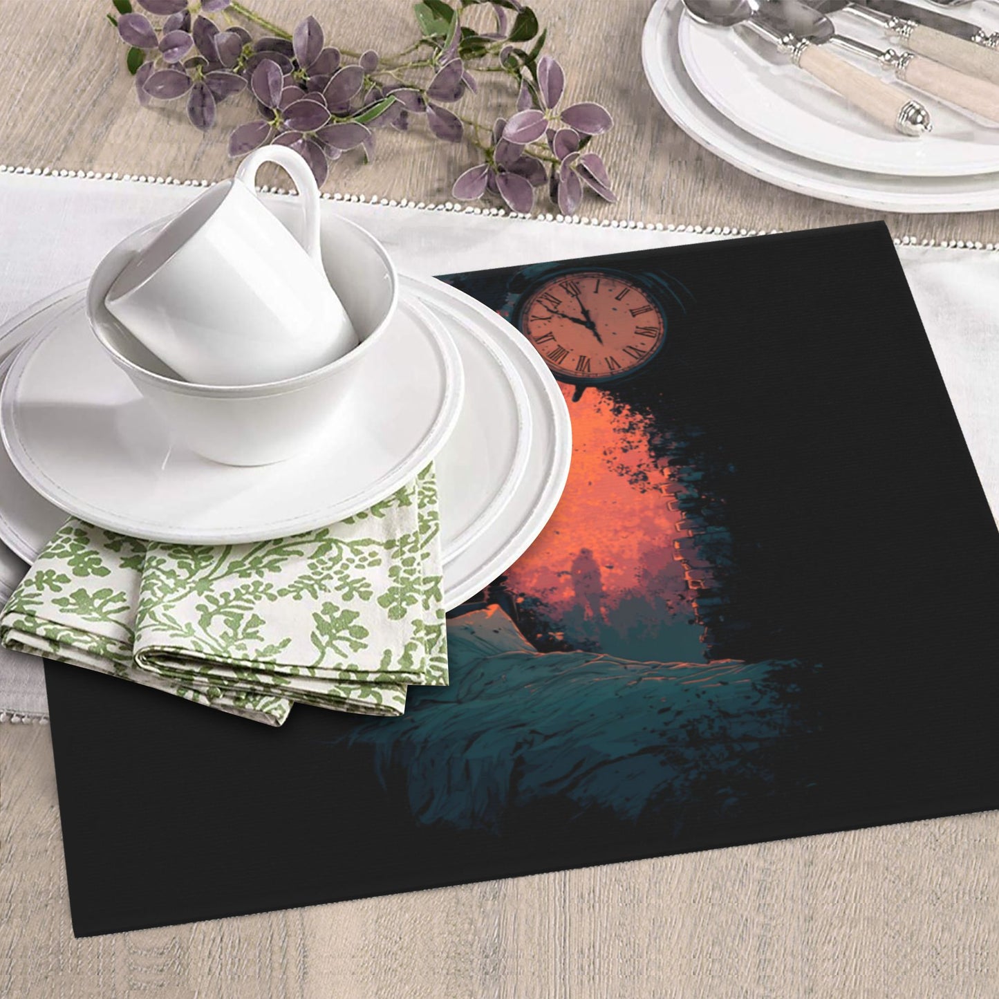 Dreamy Time Art Kitchen Drying Mat – 16x18in Absorbent Counter Pad with Non-Slip Backing
